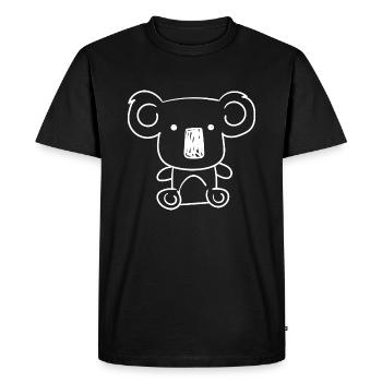 Koala australien mignon Dessin artistique en - T-shirt Premium bio Homme - noir - Devant - Nico (187cm)