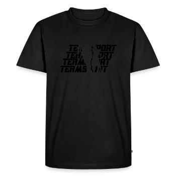 Sport d’équipe Black - T-shirt Premium bio Homme - noir - Devant - Nico (187cm)