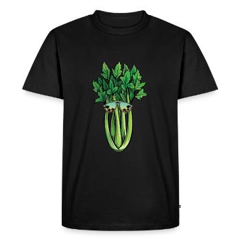 Celery Sunglasses - Men's Premium Organic T-Shirt - black - Front - Nico (187cm)