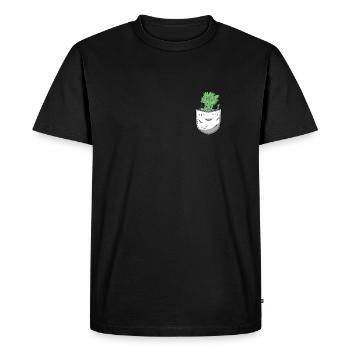 Sac chemise céleri - T-shirt Premium bio Homme - noir - Devant - Nico (187cm)