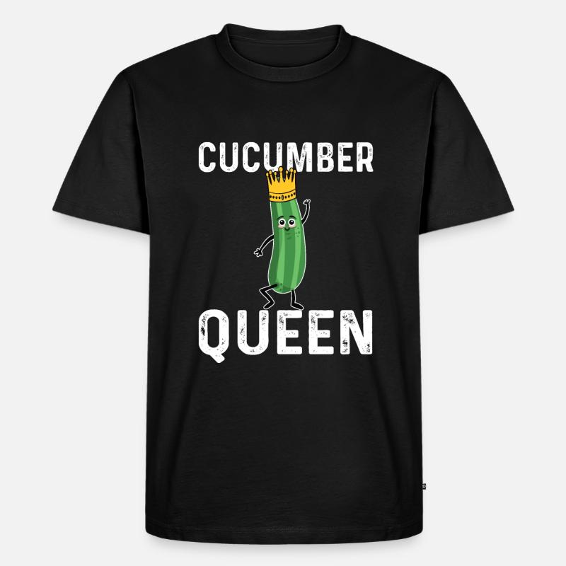 Gurken Königin - Männer Premium Bio T-Shirt - Schwarz
