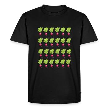 Radis - T-shirt Premium bio Homme - noir - Devant - Nico (187cm)