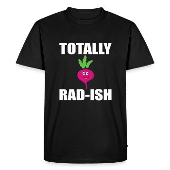 Totalement Rad-Ish - T-shirt Premium bio Homme - noir - Devant - Nico (187cm)