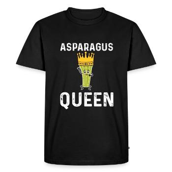 Asparagus Queen - Men's Premium Organic T-Shirt - black - Front - Nico (187cm)
