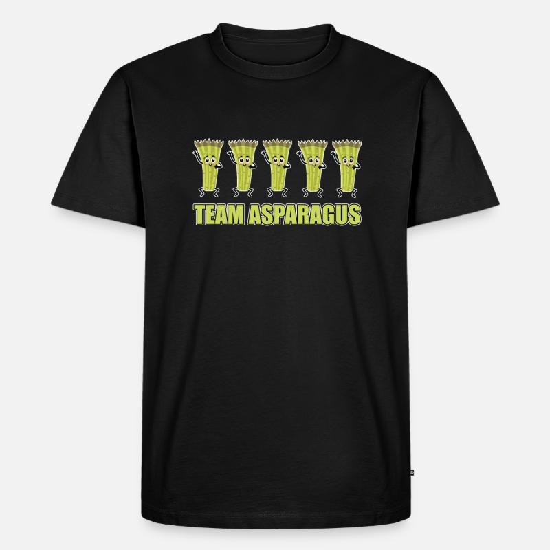Team Spargel - Männer Premium Bio T-Shirt - Schwarz