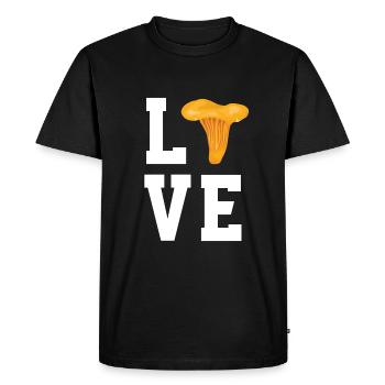 Chère chanterelle - T-shirt Premium bio Homme - noir - Devant - Nico (187cm)