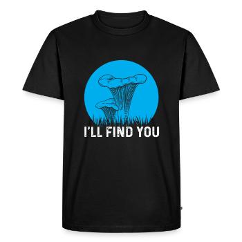 Chanterelle Cadeau - T-shirt Premium bio Homme - noir - Devant - Nico (187cm)