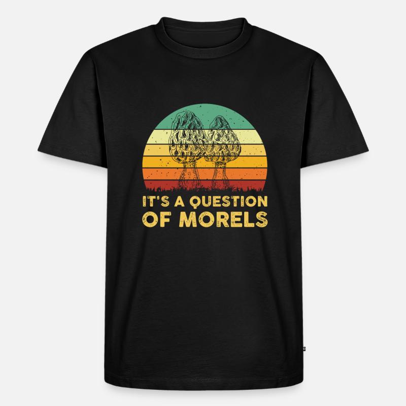 Morcheln Geschenk - Männer Premium Bio T-Shirt - Schwarz