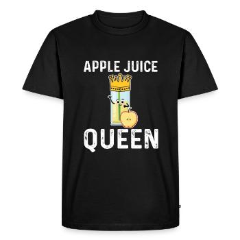 Apple Juice Queen - Men's Premium Organic T-Shirt - black - Front - Nico (187cm)