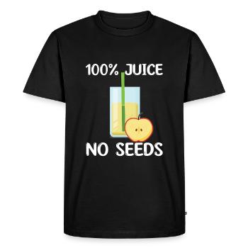 Jus de pomme - T-shirt Premium bio Homme - noir - Devant - Nico (187cm)