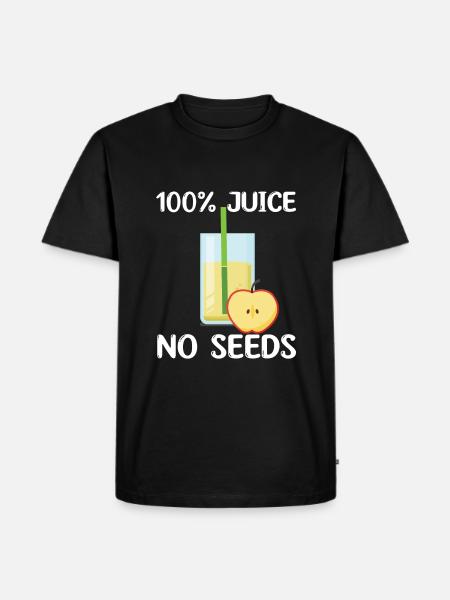 Apple juice - Men's Premium Organic T-Shirt - black