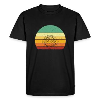 Chou - T-shirt Premium bio Homme - noir - Devant - Nico (187cm)