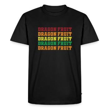 Pitaya - Men's Premium Organic T-Shirt - black - Front - Nico (187cm)