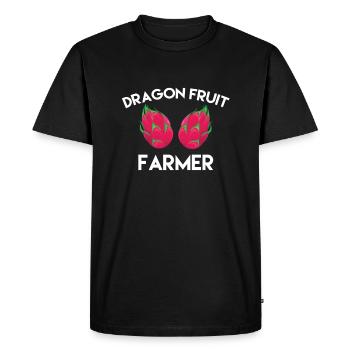 Producteur de fruits du dragon - T-shirt Premium bio Homme - noir - Devant - Nico (187cm)