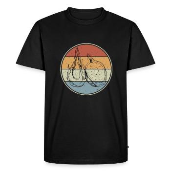 Pitaya - Men's Premium Organic T-Shirt - black - Front - Nico (187cm)