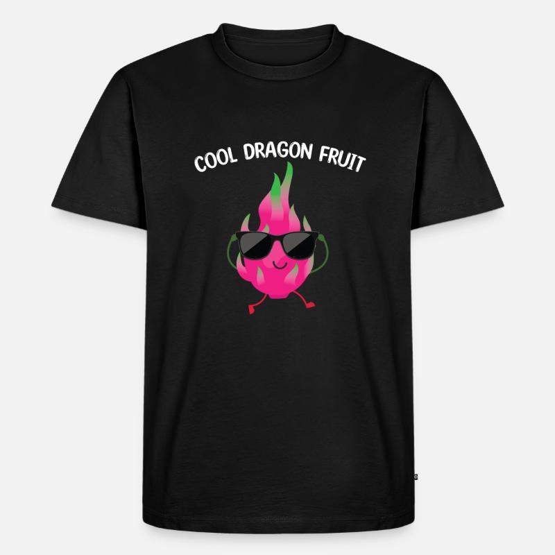 Coole Drachenfrucht - Männer Premium Bio T-Shirt - Schwarz