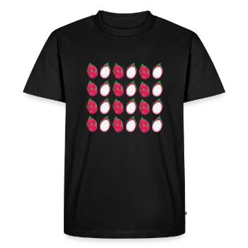 Pitaya - Men's Premium Organic T-Shirt - black - Front - Nico (187cm)