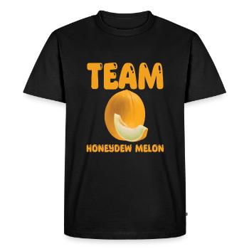 Team Honeydew Melon - Men's Premium Organic T-Shirt - black - Front - Nico (187cm)