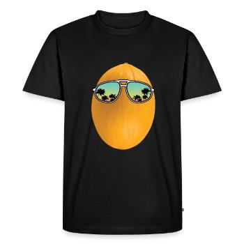Honeydew - Men's Premium Organic T-Shirt - black - Front - Nico (187cm)