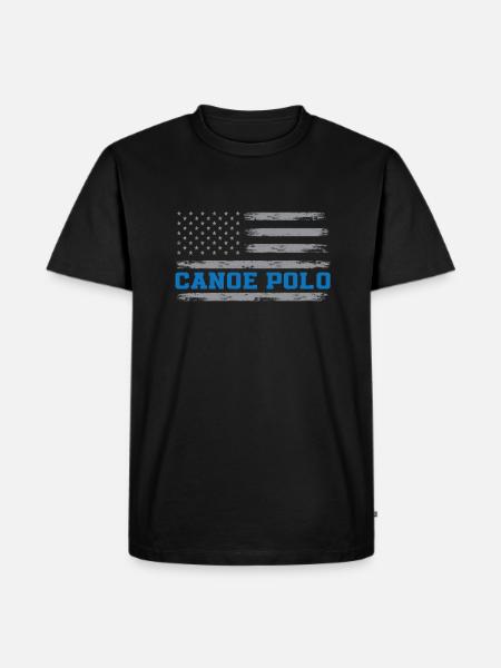 Kanupolo America - Men's Premium Organic T-Shirt - black