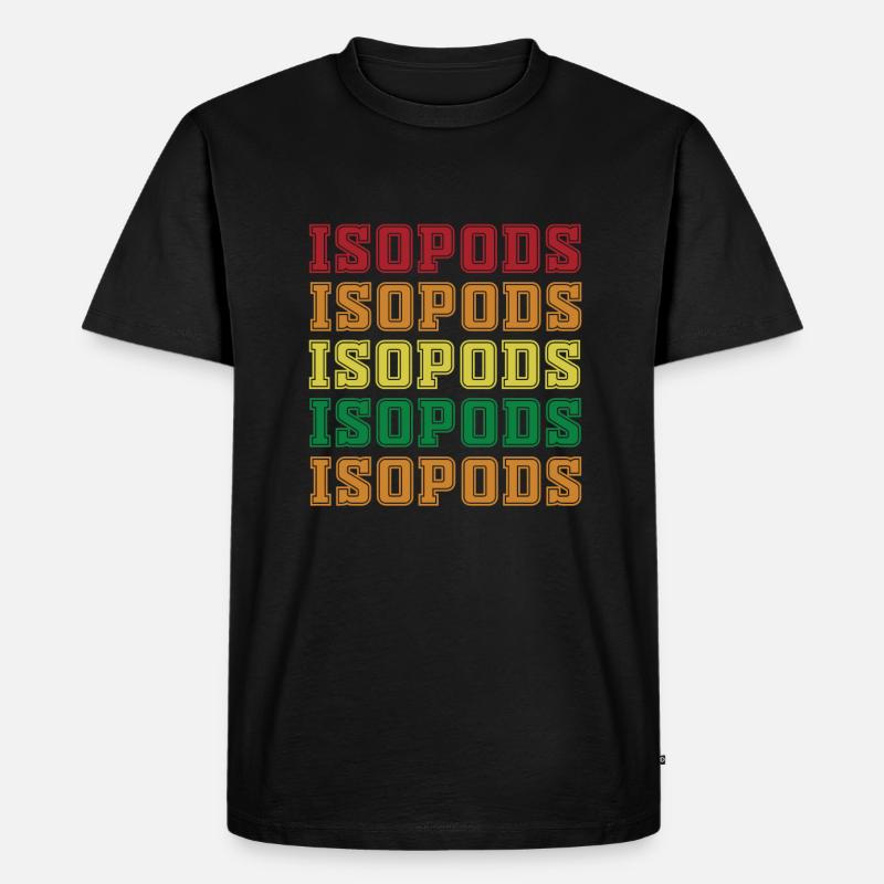 Asseln - Männer Premium Bio T-Shirt - Schwarz