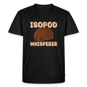 Assel Whisperer - Men's Premium Organic T-Shirt - black - Front - Nico (187cm)
