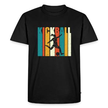 Kickball - T-shirt Premium bio Homme - noir - Devant - Nico (187cm)