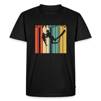 Pêche sous-marine - T-shirt Premium bio Homme - noir - Devant - Nico (187cm)