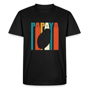 Papaye - T-shirt Premium bio Homme - noir - Devant - Nico (187cm)