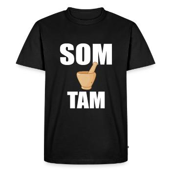 Som Tam - T-shirt Premium bio Homme - noir - Devant - Nico (187cm)