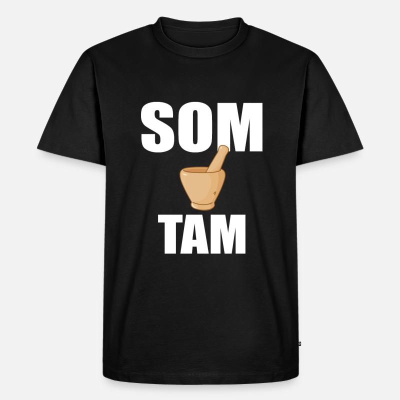Som Tam - Männer Premium Bio T-Shirt - Schwarz