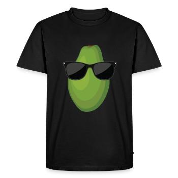 Papaye - T-shirt Premium bio Homme - noir - Devant - Nico (187cm)