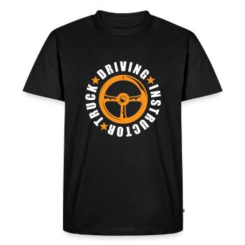 Truck Driving Instructor - Men's Premium Organic T-Shirt - black - Front - Nico (187cm)