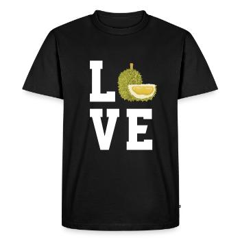 Durian - Men's Premium Organic T-Shirt - black - Front - Nico (187cm)