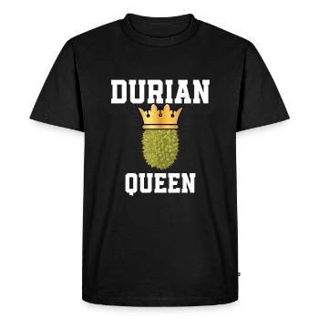 Durian Queen - Men's Premium Organic T-Shirt - black - Front - Nico (187cm)