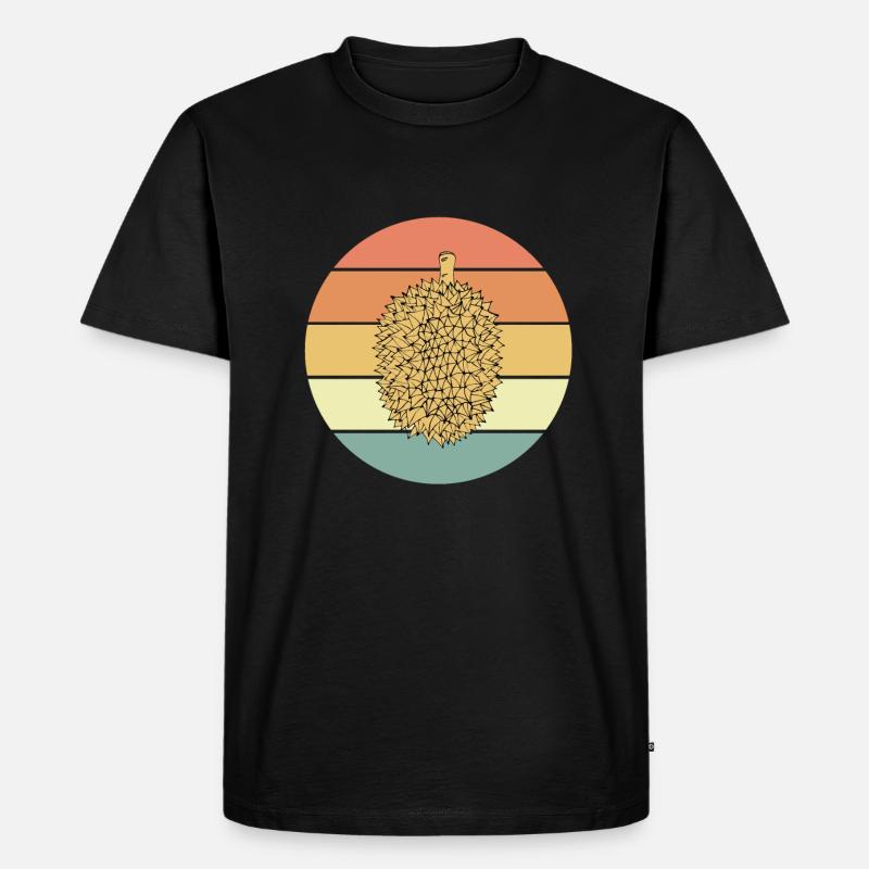 Durian - Männer Premium Bio T-Shirt - Schwarz