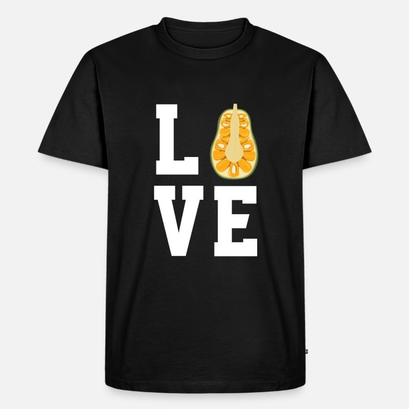 Jackfrucht - Männer Premium Bio T-Shirt - Schwarz
