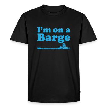 Remorqueur Navigation intérieure - T-shirt Premium bio Homme - noir - Devant - Nico (187cm)