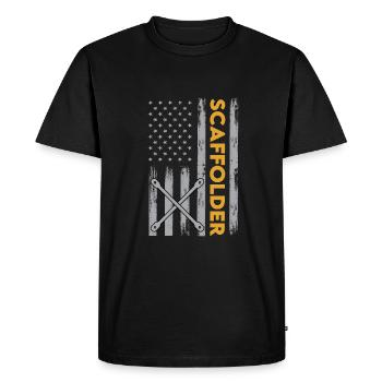 États-Unis Échafaudage Échafaudage Échafaudage - T-shirt Premium bio Homme - noir - Devant - Nico (187cm)
