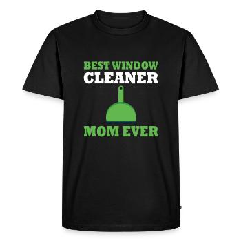 Best Window Cleaner Mom - Men's Premium Organic T-Shirt - black - Front - Nico (187cm)