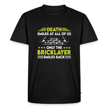 Maurer saying - Men's Premium Organic T-Shirt - black - Front - Nico (187cm)