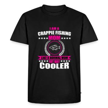 Drôle de Crappie Angler Mama - T-shirt Premium bio Homme - noir - Devant - Nico (187cm)