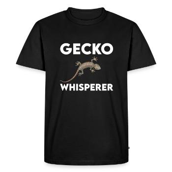 Gecko Whisperer - Men's Premium Organic T-Shirt - black - Front - Nico (187cm)