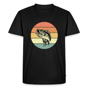 Perche - T-shirt Premium bio Homme - noir - Devant - Nico (187cm)
