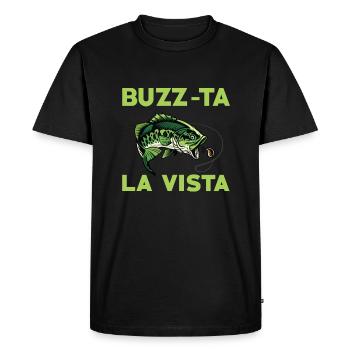 Buzz-ta La Vista Perch Fishing - Men's Premium Organic T-Shirt - black - Front - Nico (187cm)
