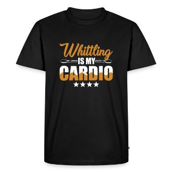 Schitzen est mon cardio - T-shirt Premium bio Homme - noir - Devant - Nico (187cm)