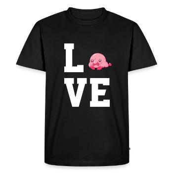 Dear Blobfish - Men's Premium Organic T-Shirt - black - Front - Nico (187cm)