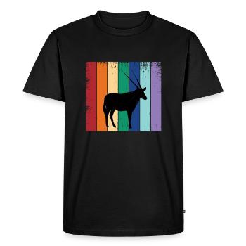 Antelope - Men's Premium Organic T-Shirt - black - Front - Nico (187cm)