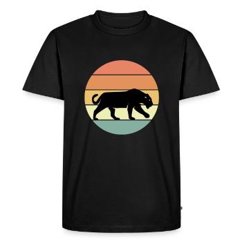 Black panther - Men's Premium Organic T-Shirt - black - Front - Nico (187cm)