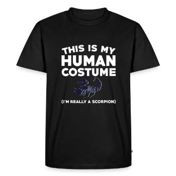Drôle de costume de Scorpion - T-shirt Premium bio Homme - noir - Devant - Nico (187cm)